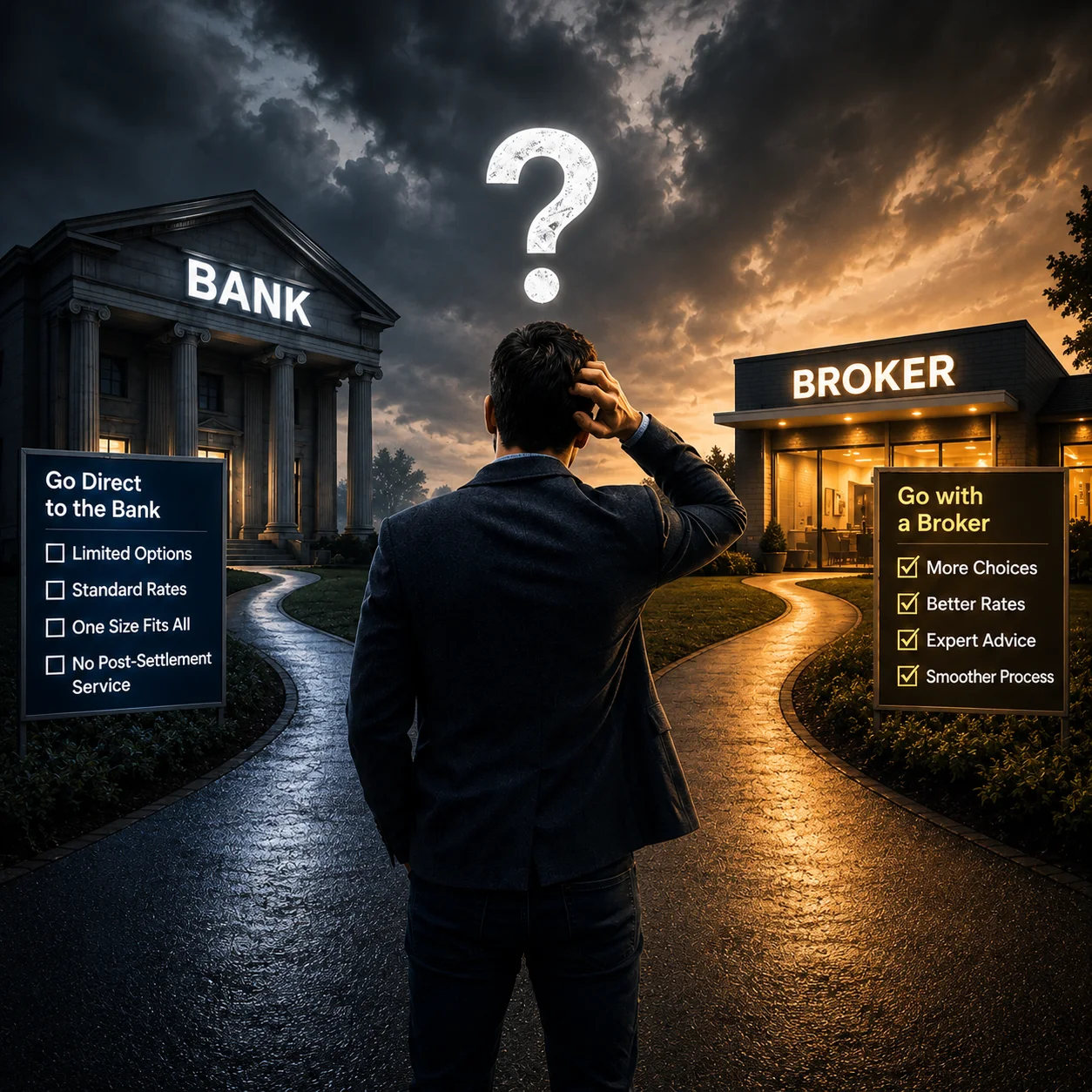 Mortgage broker compared with going directly to a bank